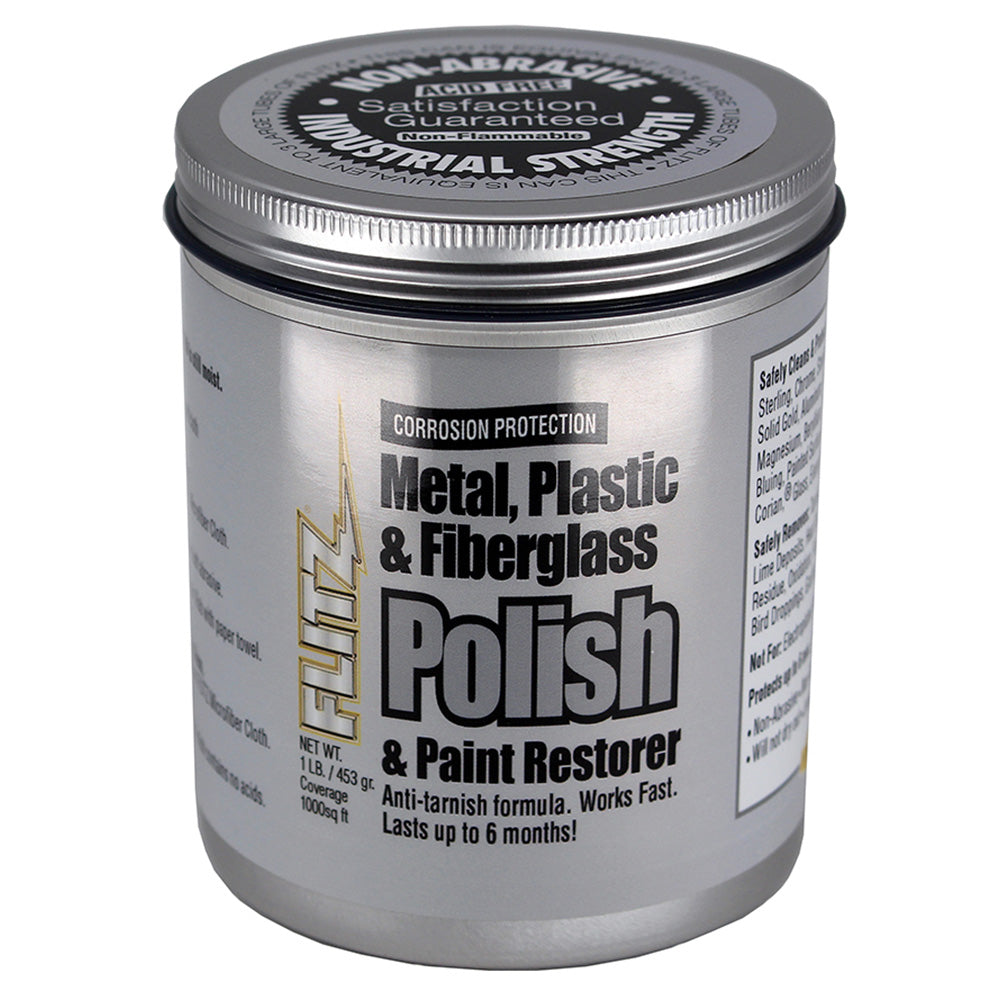 Flitz Metal, Plastic Fiberglass Polish Paste - 1.0lb - CA 03516-6