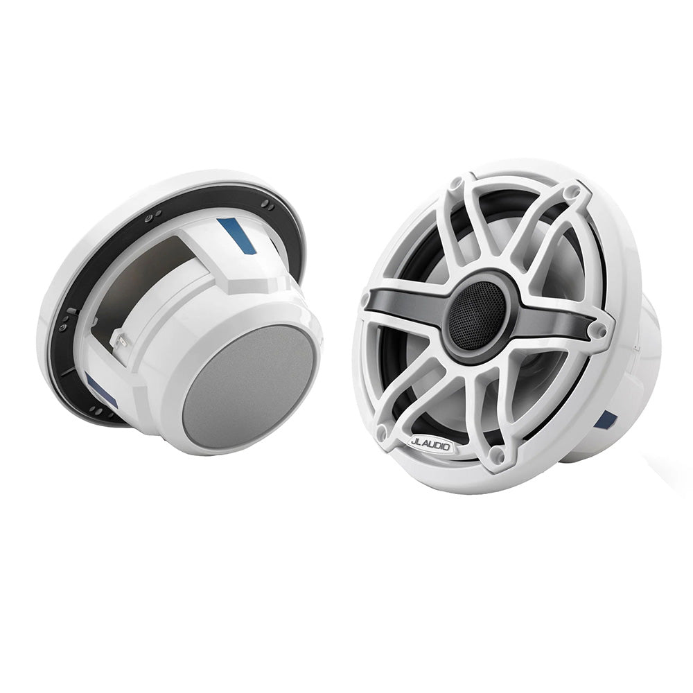 JL Audio M6 Series 7.7" Marine Coaxial Speakers w/Gloss White Sport Grille - M6-770X-S-GwGw [010-03073-00]