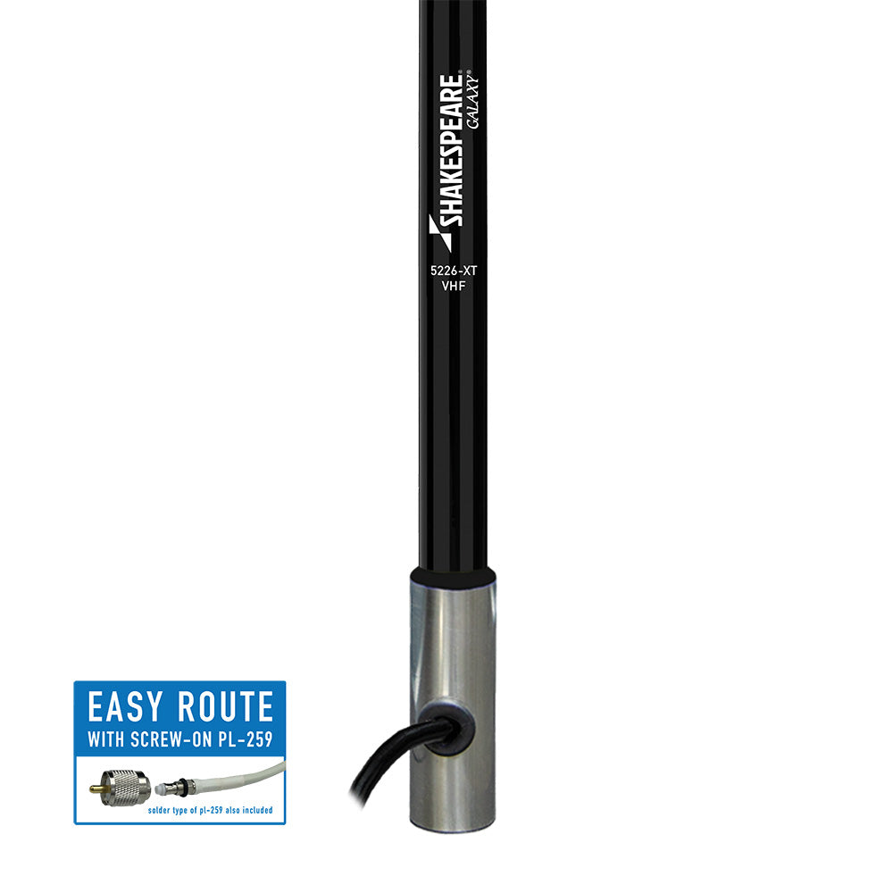 Shakespeare Galaxy 5226-XT 8' Black VHF Antenna - 6dB Gain [5226-XT]