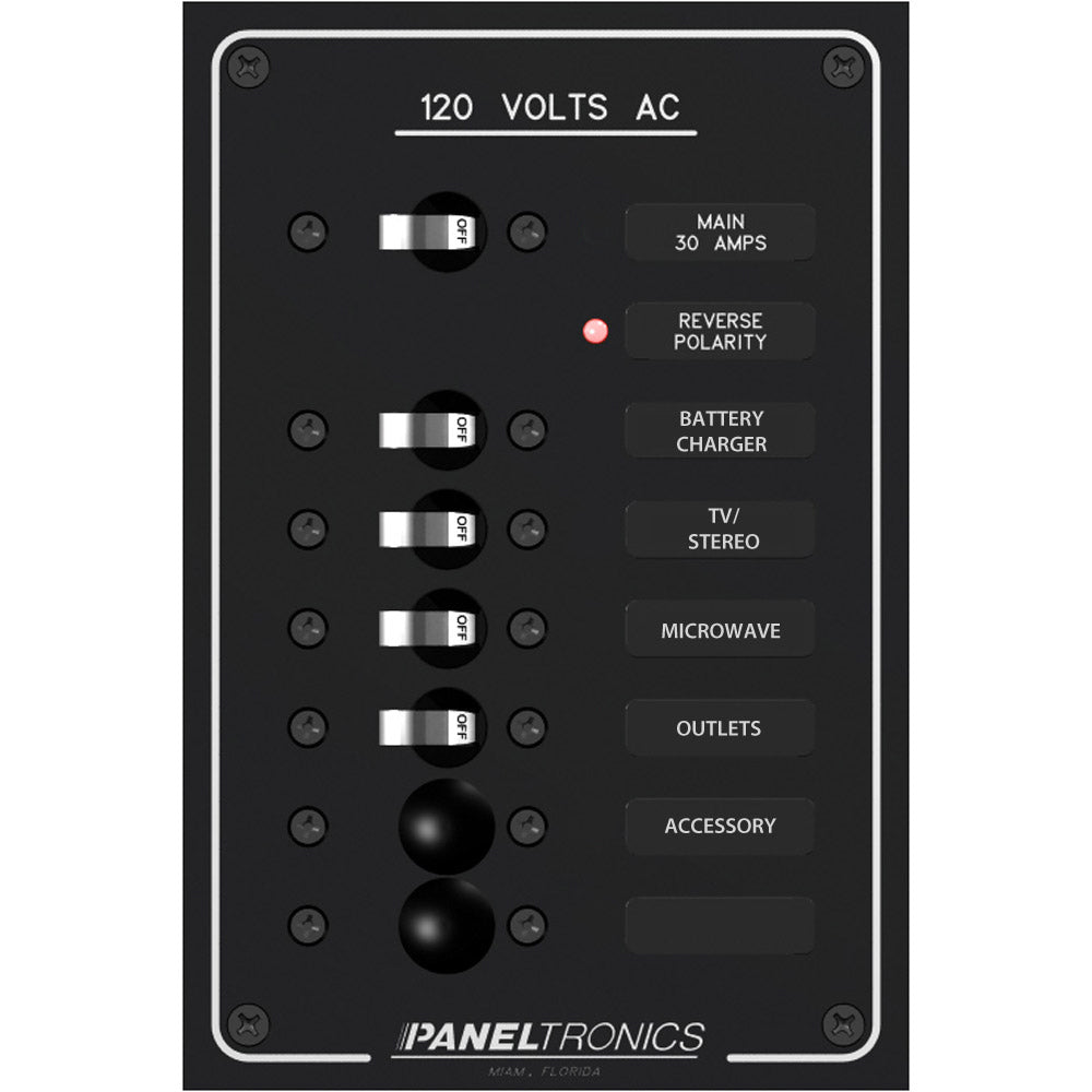 Paneltronics Standard AC 6 Position Breaker Panel & Main [9982305B]