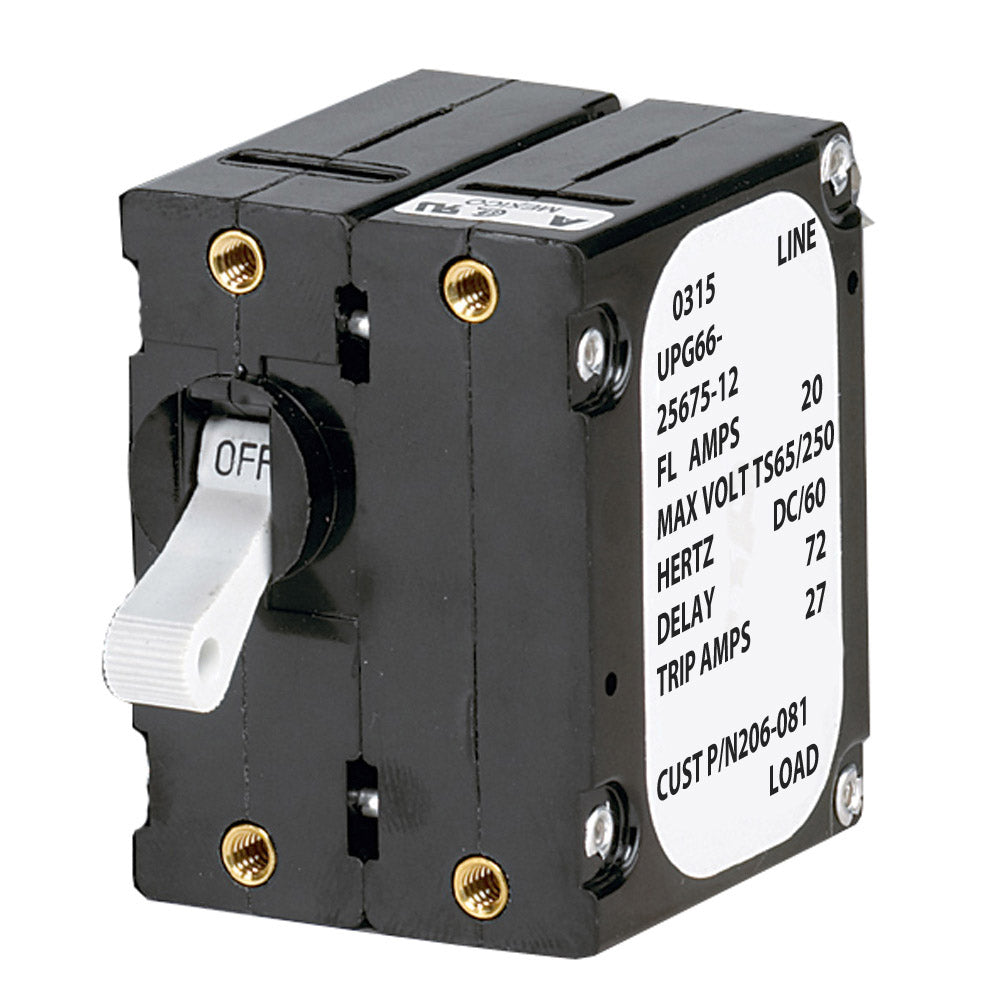 Paneltronics 'A' Frame Magnetic Circuit Breaker - 5 Amps - Double Pole [206-078S]