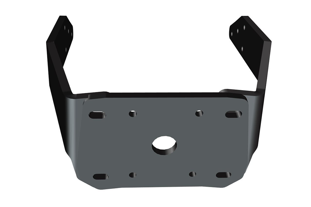 Pontoon Mount 13-14.5” Riser Black