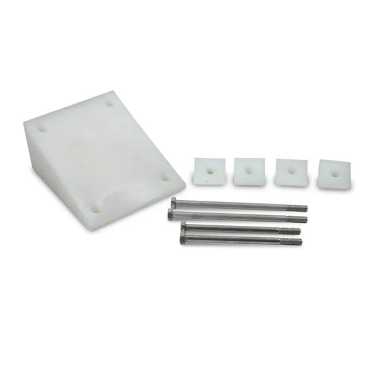 Transom mount wedge kit 22 degree vertical correction-White