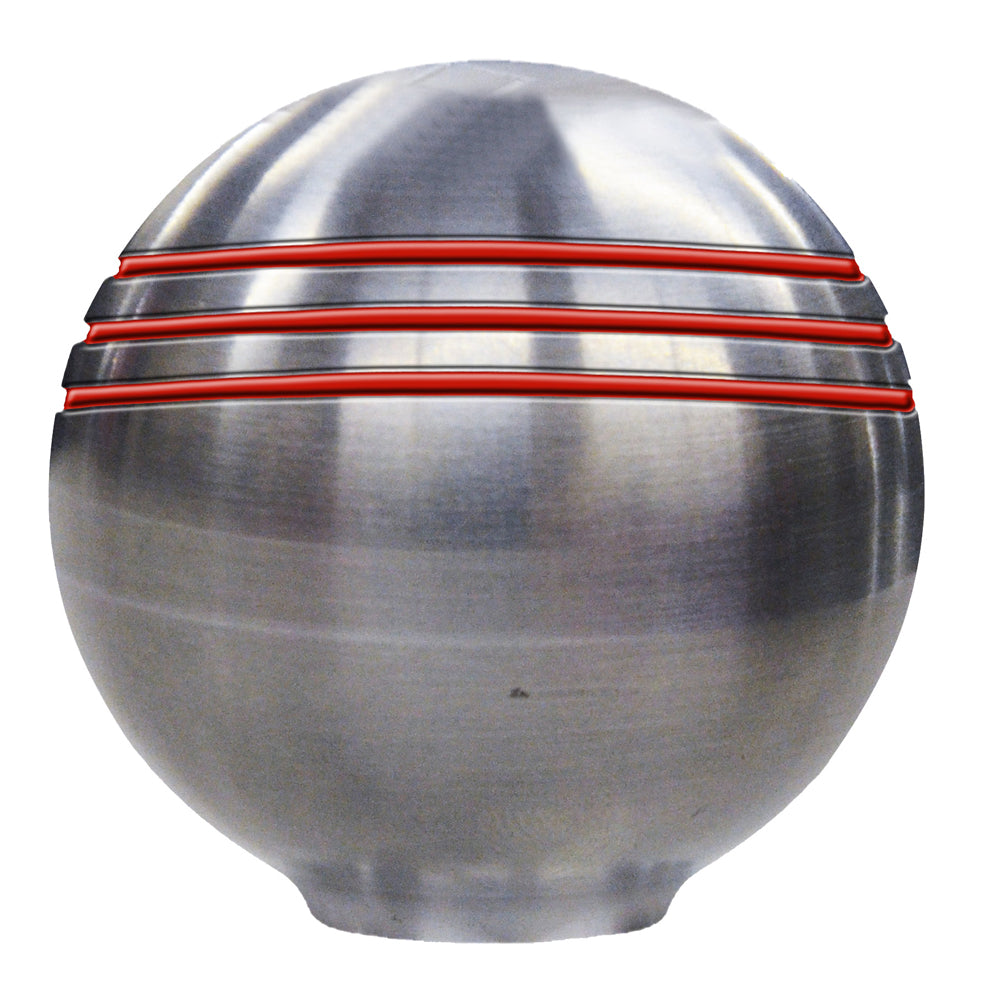 Schmitt Marine Throttle Knob - 1-7/8" - Red Grooves [50044]