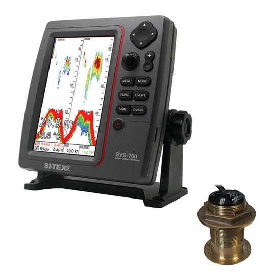 SI-TEX SVS-760 Dual Frequency Sounder 600W Kit w/Bronze 20 Degree Transducer [SVS-760B60-20]