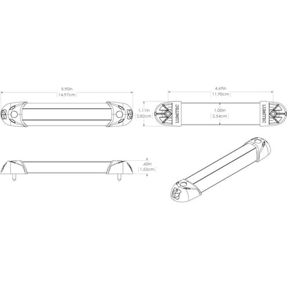 Lumitec MiniRail2 6" Light - Warm White Non-Dimming [101241]