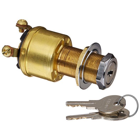 Cole Hersee 4 Position Brass Ignition Switch [M-712-BP]