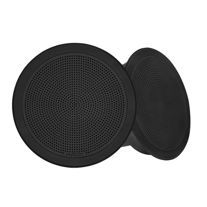 Fusion FM-F65RB FM Series 6.5" Flush Mount Round Marine Speakers - Black Grill - 120W [010-02299-01]