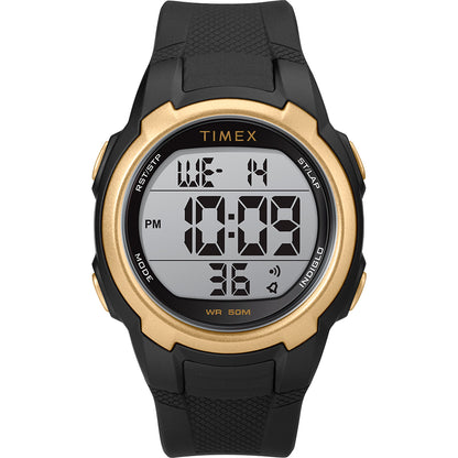 Timex T100 Black/Gold - 150 Lap [TW5M33600SO]