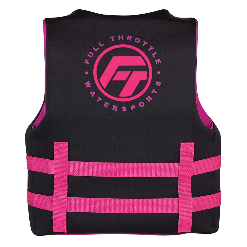 Full Throttle Youth Rapid-Dry Life Jacket - Pink/Black [142100-105-002-22]