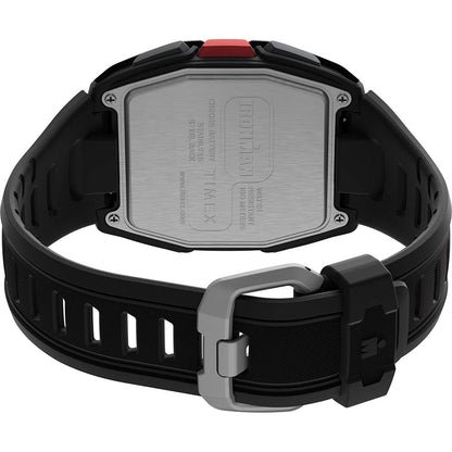 Timex IRONMAN T300 Silicone Strap Watch - Black/Red [TW5M47500]