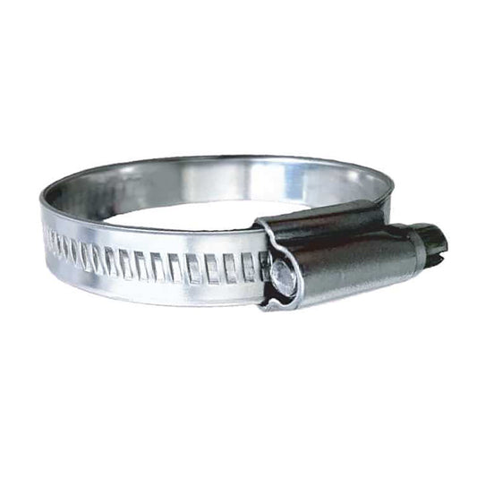 Trident Marine 316 SS Non-Perforated Worm Gear Hose Clamp - 15/32" Band - (1-1/16"  1-1/2") Clamping Range - 10-Pack - SAE Size 16 [710-1001]