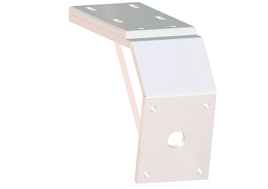 Deck Mount Short-Short 8" Aft-6" Drop White